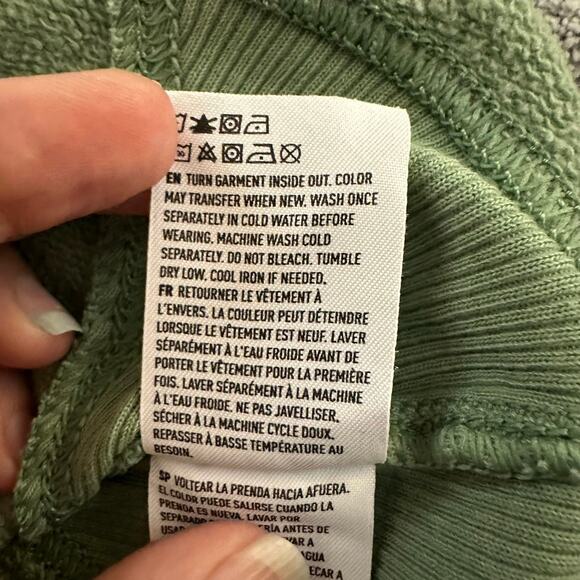 💥American Eagle AE Forever Slouchy Hoodie Womens Small green cozy comfy hood - Picture 3 of 8